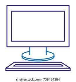 computer desktop isolated icon