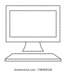 computer desktop isolated icon