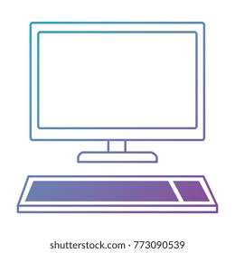 computer desktop isolated icon