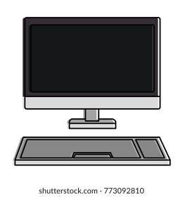 computer desktop isolated icon