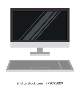 computer desktop isolated icon