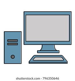 computer desktop isolated icon