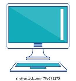 computer desktop isolated icon