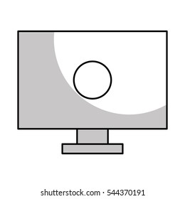 computer desktop isolated icon vector illustration design