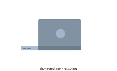 Computer desktop isolated technology element vector illustration