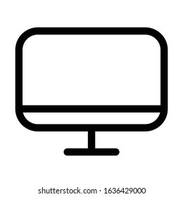 computer desktop monitor icon vector