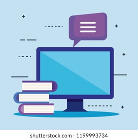 computer desktop with seo icons