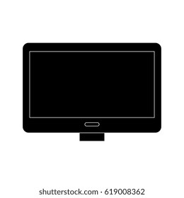 computer desktop with template icon