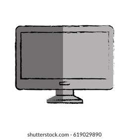 computer desktop with template icon