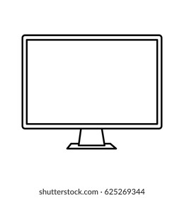 computer desktop with template icon