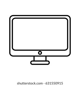 computer desktop with template icon