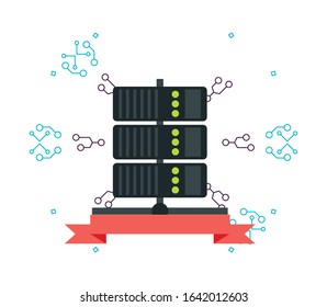 computer desktop tower isolated icon vector illustration design