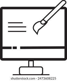 computer destop design art eps 10