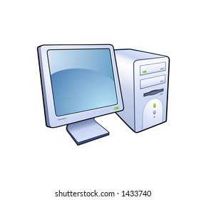 Computer Detailed Illustration Stock Vector (Royalty Free) 1433740 ...