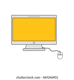 computer device gadget technology icon. Isolated and flat illustration