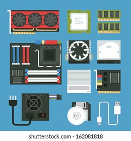 computer device icon set