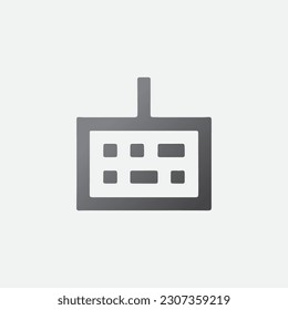 Computer Device Icon Vector Editable Color
