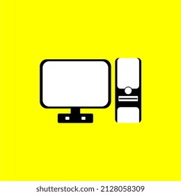 Vektorgrafik von Computergeräten mit mehreren Komponenten