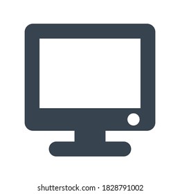 Computer device icon.desktop,computer (vector illustration)