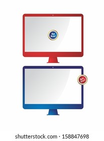 computer device monitor set