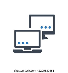 Icono de dispositivos informáticos (Ilustración vectorial)