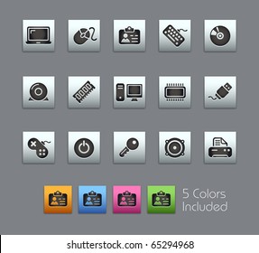 Computer & Devices // Satinbox Series -------It includes 5 color versions for each icon in different layers ---------
