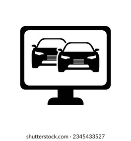 computer diagnostic machine, icon, vector illustration eps10