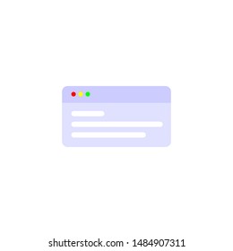 Computer dialog box window vector illustration