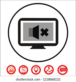 COMPUTER DIGITAL DISPLAY VECTOR ICON