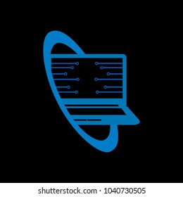 computer digital logo