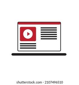 computer digital marketing illustration design suitable for flat design vector digital marketing illustration