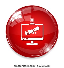 computer diploma icon