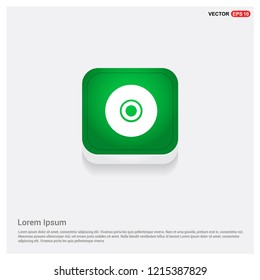 Computer disk iconGreen Web Button - Free vector icon