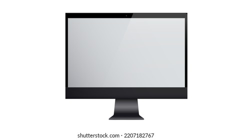 Computer Display Blank Screen Screen Computer Stock Vector (Royalty ...