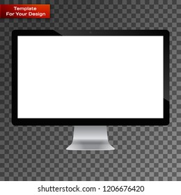 Computer display with blank white screen