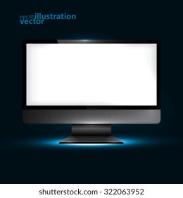 Computer Display. Creative dynamic light element, vector Illustrations eps10.