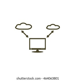 Computer display Icon Vector