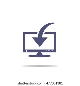 Computer Display Icon Vector