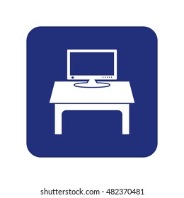 Computer Display Icon Vector