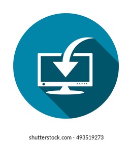 Computer Display Icon Vector