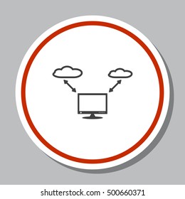 Computer display Icon Vector