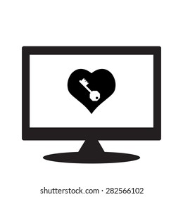 computer display. icon. vector design