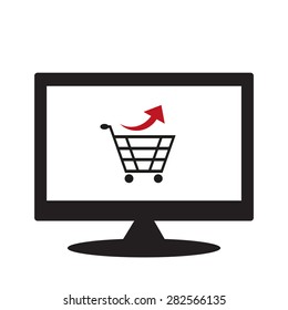 computer display. icon. vector design