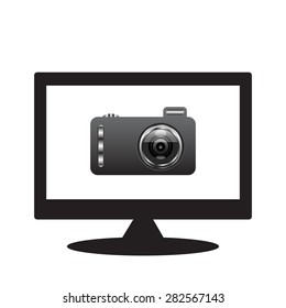 computer display. icon. vector design