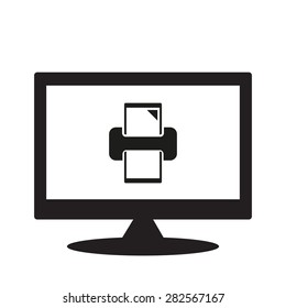 computer display. icon. vector design