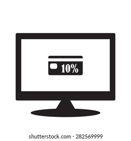 computer display. icon. vector design