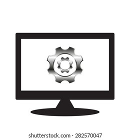 computer display. icon. vector design