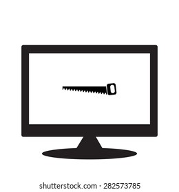 computer display. icon. vector design