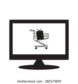 computer display. icon. vector design