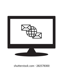 computer display. icon. vector design